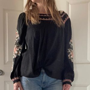 Sundance embroidered blouse. Size Medium. Barely worn.
